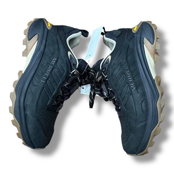 Merrell Moab Speed 2 Leather WP Low-Top Hiking Boot Black J038224 Women’s Sz 6.5 - Picture 6 of 11